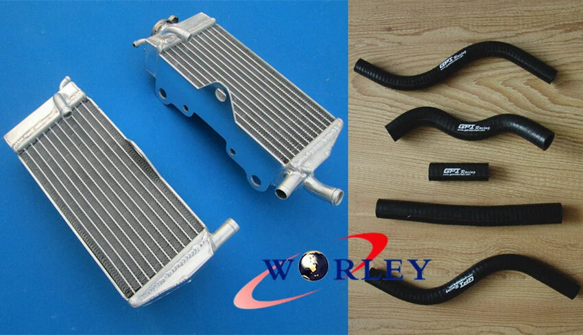 Aluminum Radiator & Hoses for Honda CR125 CR 125 CR125R 1989-1989