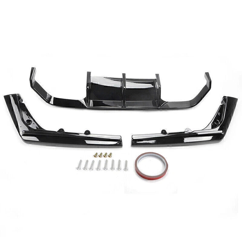 Rear Bumper Diffuser & Corner Valance Cover for BMW F80 M3 F82 M4 (2015-2020)