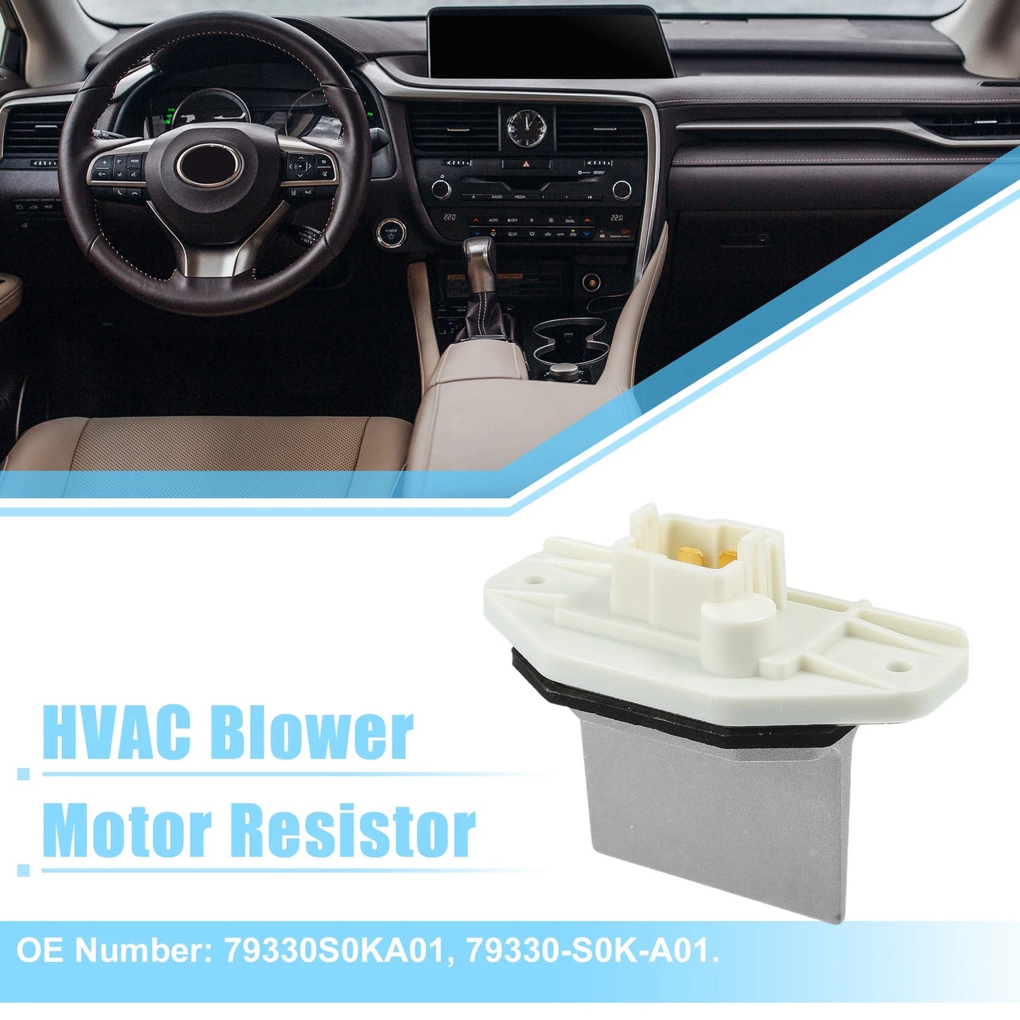 HVAC Blower Motor Resistor AC Blower Control Module for Acura CL (2001-2003)