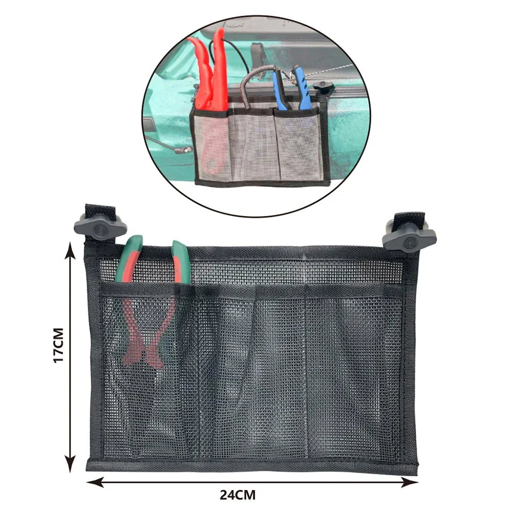 Mesh Nylon Storage Bag Pouch for Yacht, Boat, Tackle Accessories 24x17cm