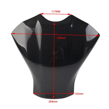 Gas Tank Cover Protector Carbon Fiber Black for Yamaha YZF R1 (2017-2023)