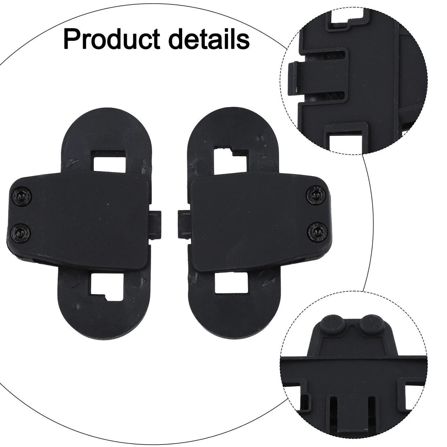 2 x Clip Clamp Mounts for T-COM Motorcycle Helmet Intercom Interphone