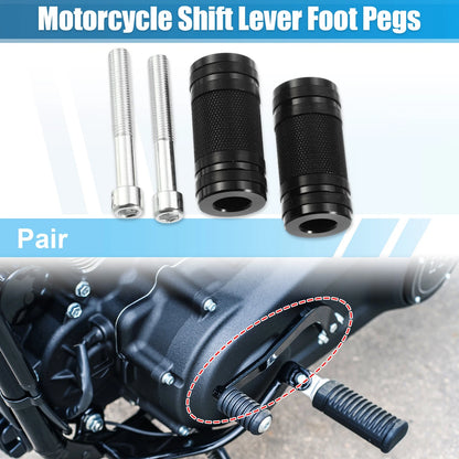 Pair Black Motorcycle Shifter Foot Pegs Shift Lever for Harley Davidson