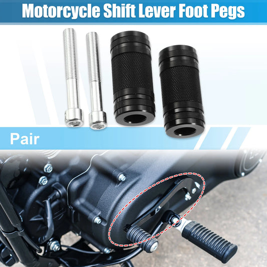 Pair Black Motorcycle Shifter Foot Pegs Shift Lever for Harley Davidson