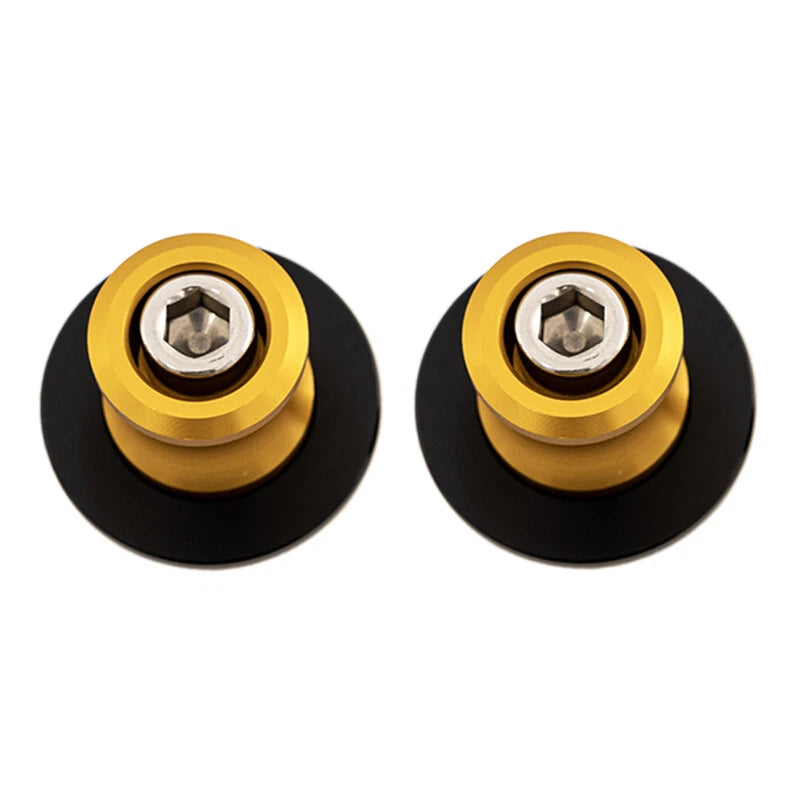 2 x Gold 6mm Swingarm Spools for YAMAHA YZF R6 (2006-2023)