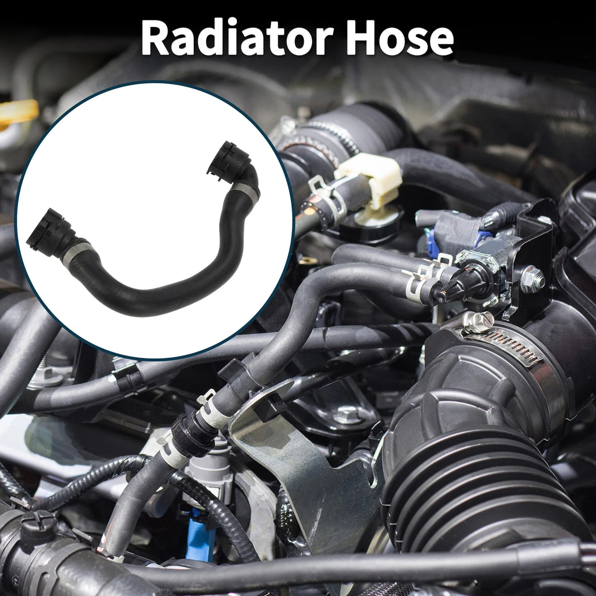 Radiator & Heater Hose for BMW X3 (2018 - 2018) Coolant Hose Black