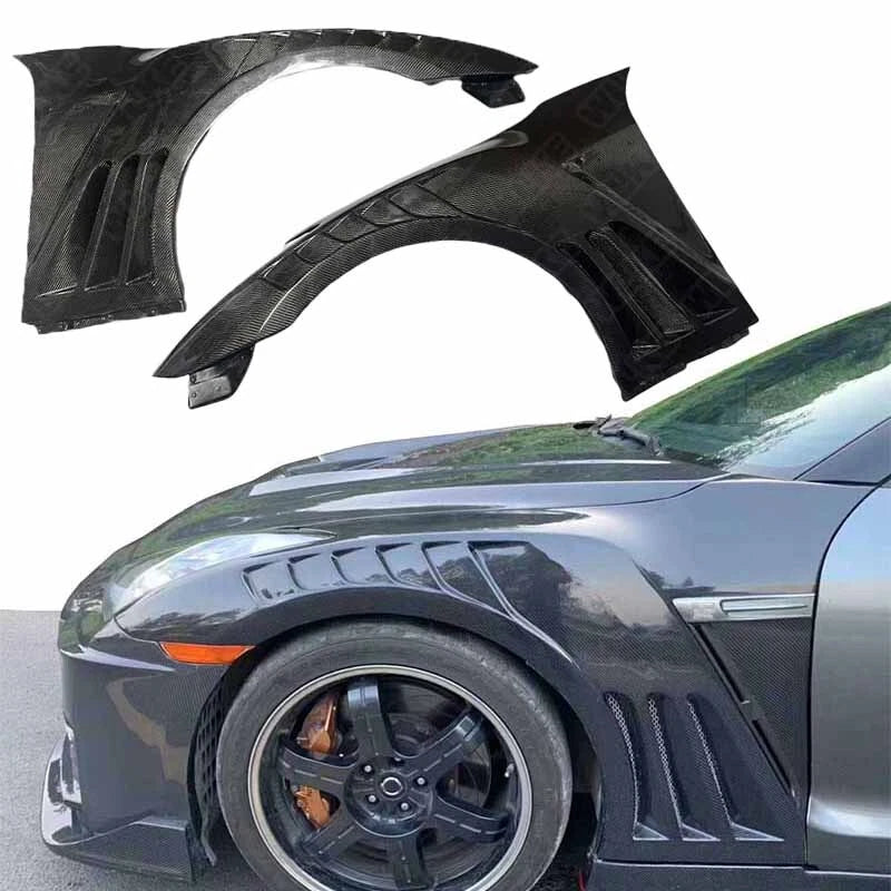 Real Carbon Fiber Front Side Vent Fenders for Nissan GT-R GTR R35 2009-2021