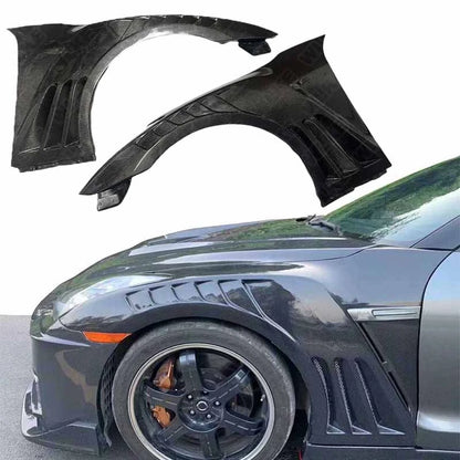 Real Carbon Fiber Front Side Vent Fenders for Nissan GT-R GTR R35 2009-2021