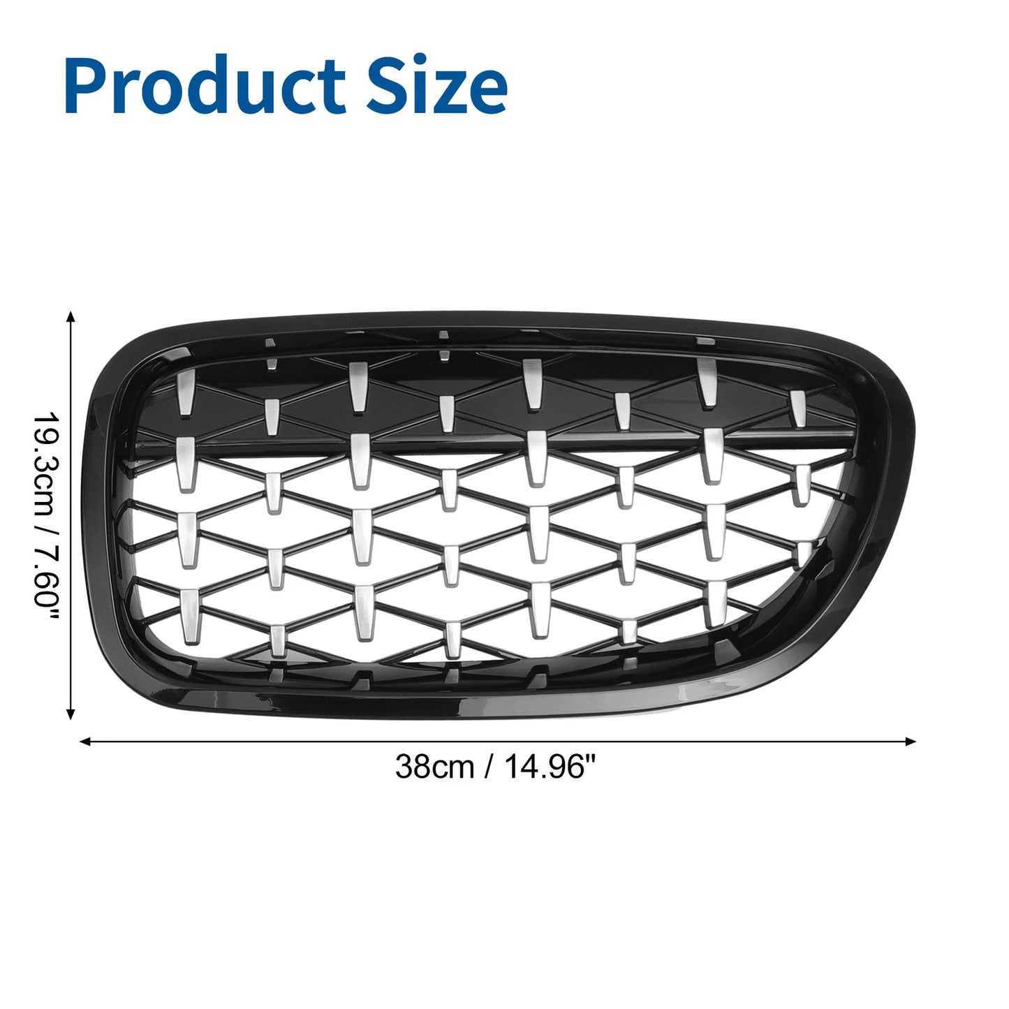 Front Hood Bumper Grille for BMW 528i 535i 550i xDrive F10 (2011-2016)