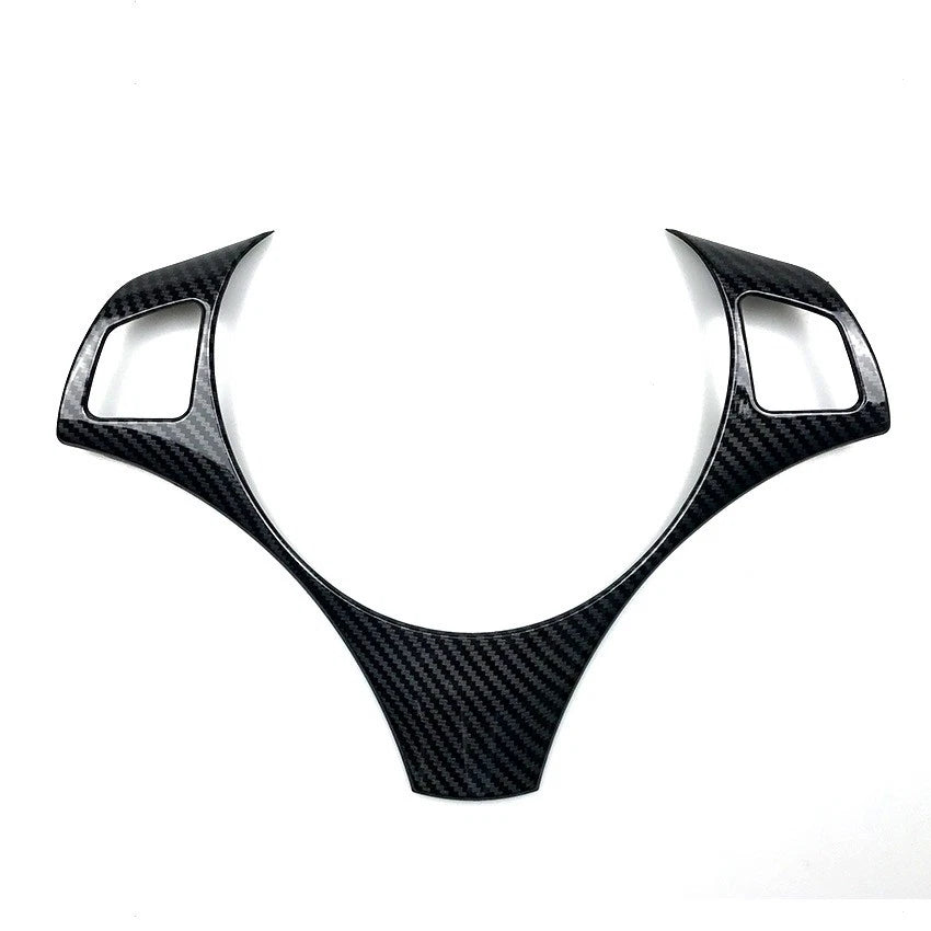 Carbon Style Steering Wheel Trim Cover for BMW E90/91 3-Series (2005–2012)