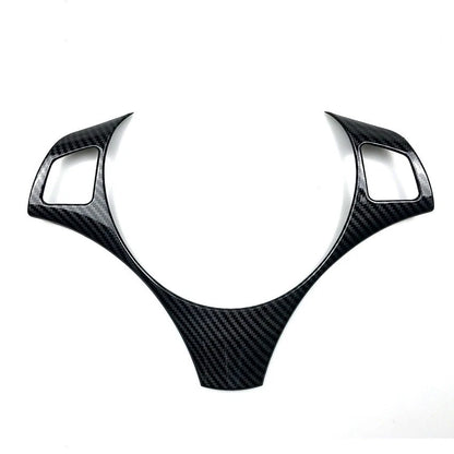 Carbon Style Steering Wheel Trim Cover for BMW E90/91 3-Series (2005–2012)