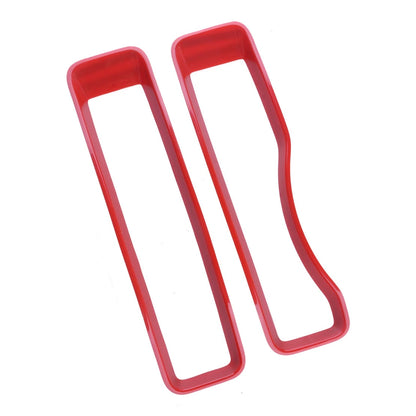 Red Front Grill Grille Inserts Cover for Jeep Wrangler JL Gladiator JT (2018-2023)