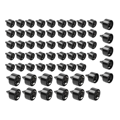 61X Engine Topper Bolt Caps Cover Black for Harley Twin Cam FLH (1999-2006)