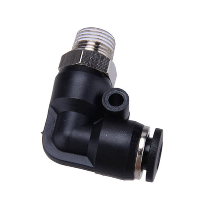 Black Push Lock Vacuum Fitting Set for Turbocharged Vehicles