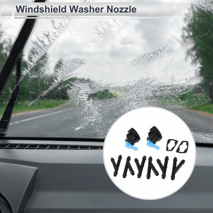 Windshield Washer Nozzle & 6 x Hose Connectors for Dodge (2011-2023)