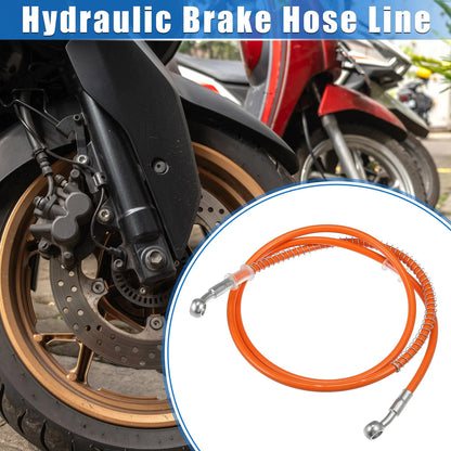 Hydraulic Brake Hose Line Pipeline 140cm 55.12" 10mm 0.39" for Motorcycle