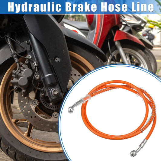 Hydraulic Brake Hose Line Pipeline 140cm 55.12" 10mm 0.39" for Motorcycle