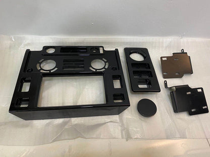 2 x Din Center Dash Nav Head Unit Fascia Panel Set for Land Rover Defender