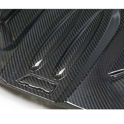 Real Carbon Fiber Front Hood Engine Cover Trim fit For BMW F12 F13 M6 2013-2016