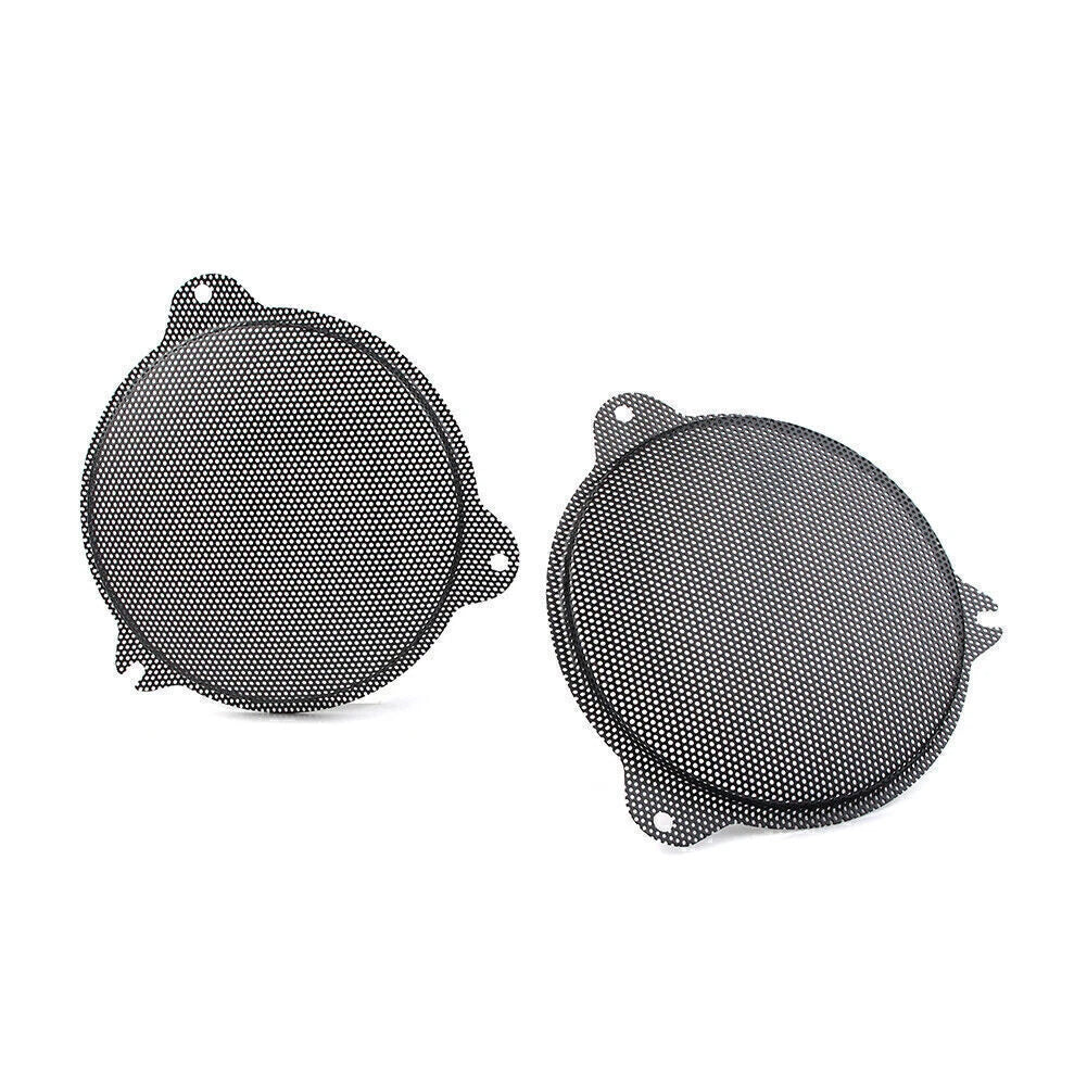 Black Front Mesh Speaker Grills for Harley Davidson Electra Glide (2014-2018)
