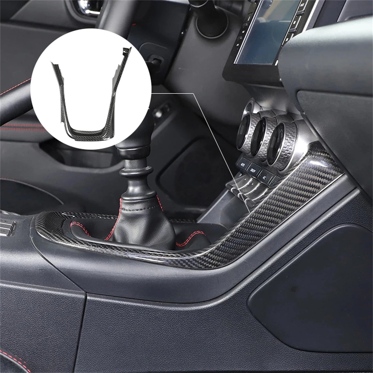 Gear Shifter Frame Trim for Subaru BRZ, Toyota 86 (2022-2024) Carbon Fiber