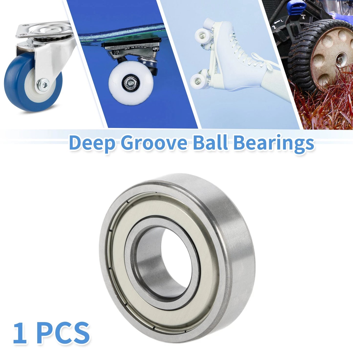 1 Pc 20x47x14mm Deep Groove Ball Bearings for Scooter Skateboard Wheel