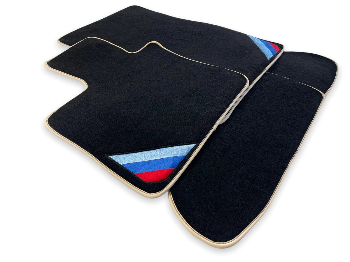 Floor Mats for BMW ER56 Design Leather Rounds LHD All Models (1990-2023)