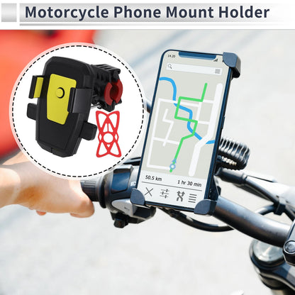 Motorcycle Phone Mount Holder 4.7-7.2 Phones for Motorcycle