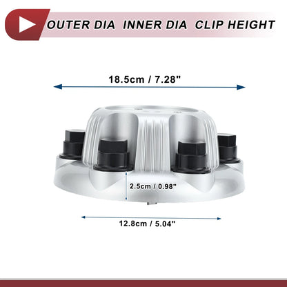Wheel Center Caps for Chevrolet Suburban 1500 Silver Tone Plastic 1 Pc (2000-2014)