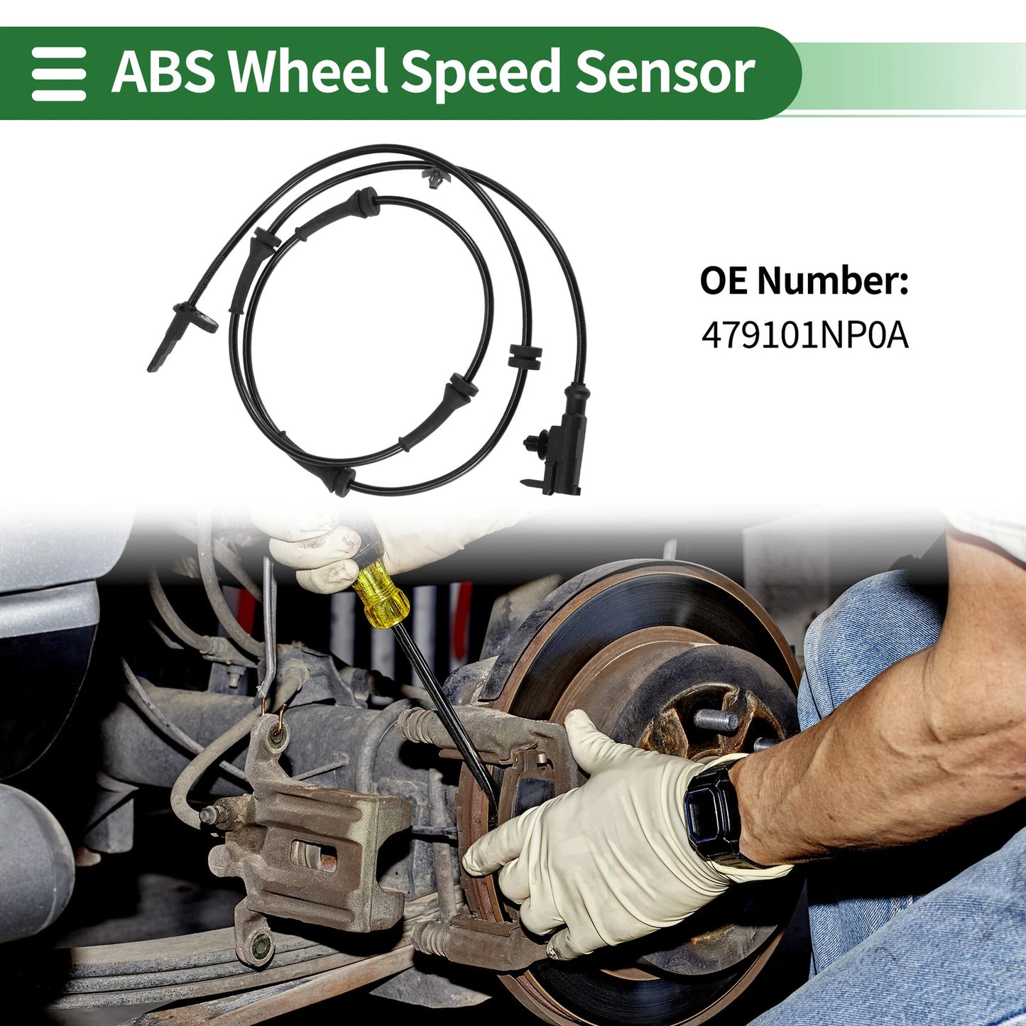 ABS Wheel Speed Sensor for Infiniti M35 3.5L M45 Front Left Right