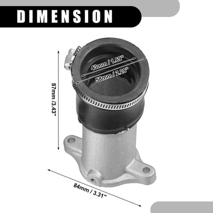 Carburetor Intake Manifold Boot with Clamp for Honda CX500 (1978-1979)