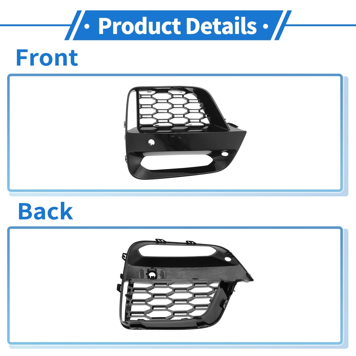 Front Left Fog Light Grill for BMW X3 X4 G01 G02 (2018-2021)