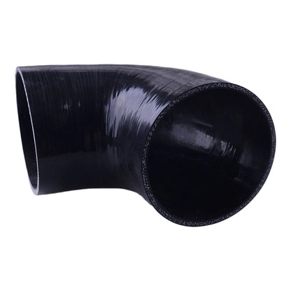 3" Black 90 Degree Silicone Elbow Hose Coupling for Car Radiator (Fits Various)