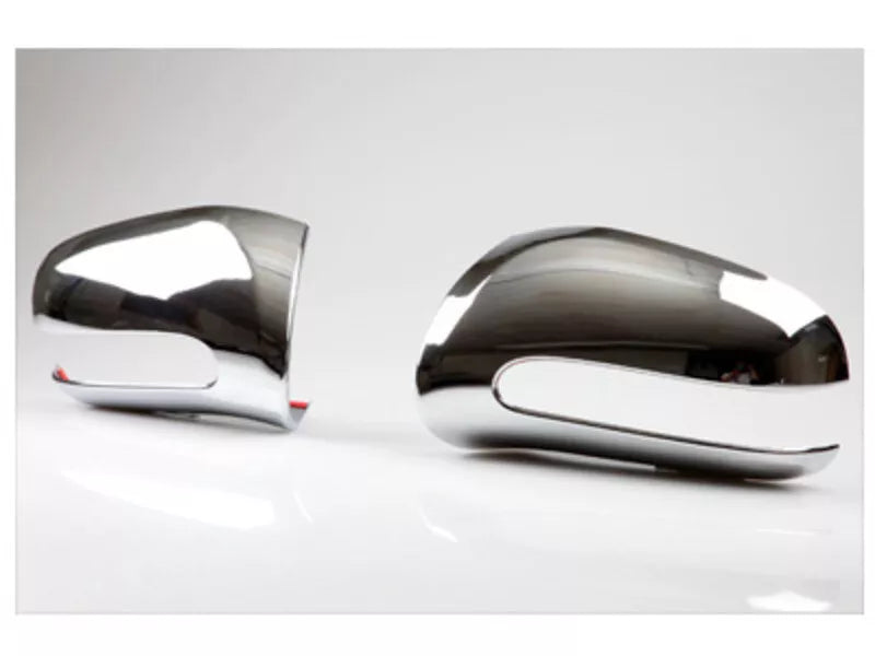 Chrome Door Mirror Covers for Mercedes Benz S-Class (2000-2006)