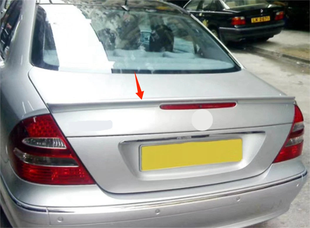 Rear Spoiler Unpainted Wing Lip for Mercedes Benz E-Class W211 (2003-2009)