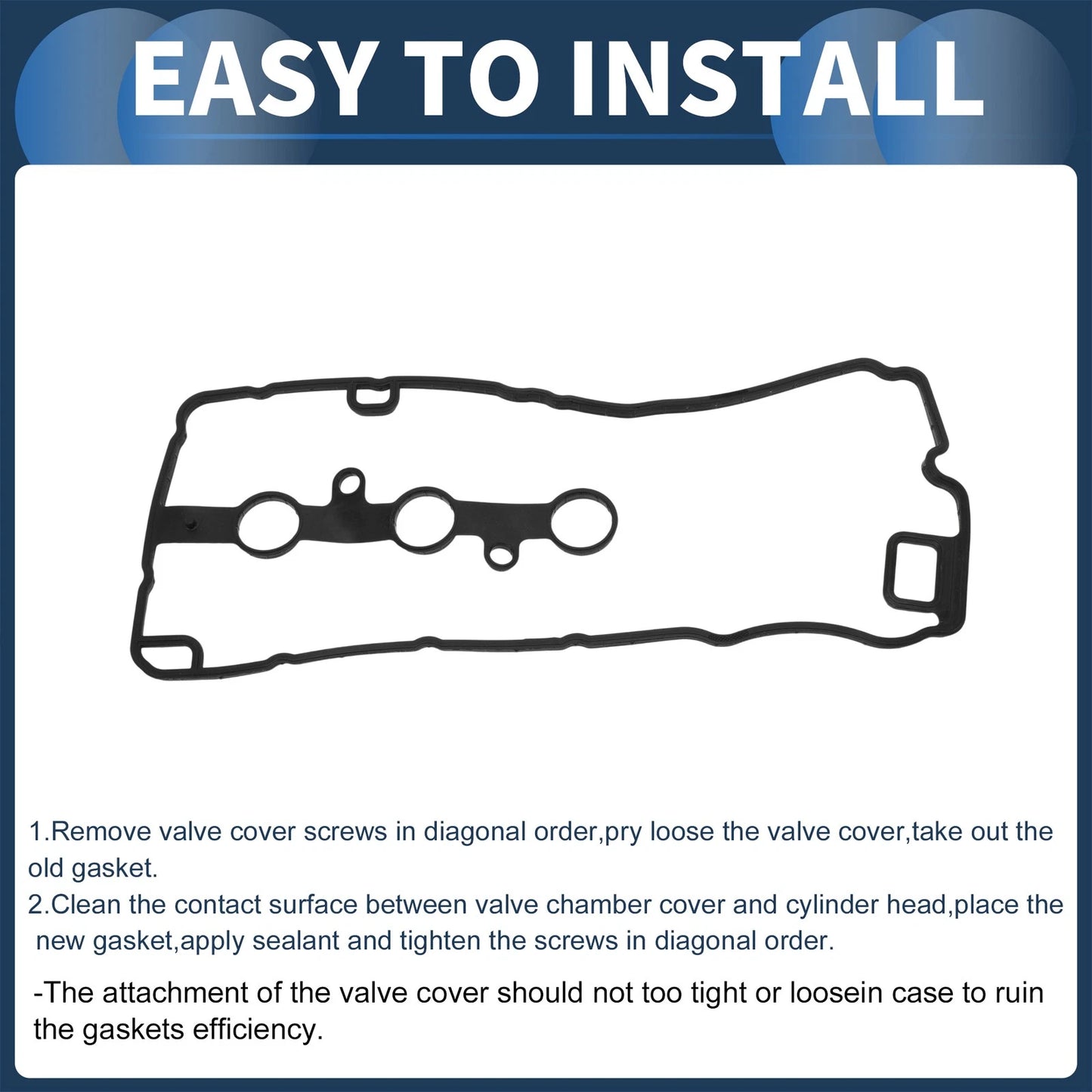 Engine Valve Cover Gasket for Toyota Yaris (2010-2020) 1 Pcs