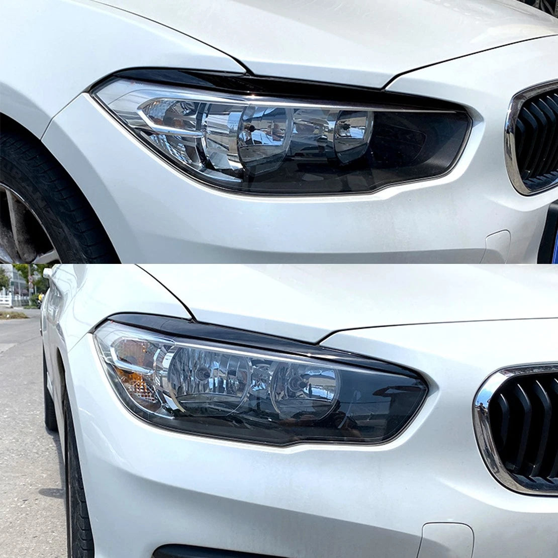 Headlight Eyebrow Eyelid Cover Trim for BMW F20 LCI Hatchback (2015-2019)