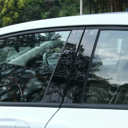 6 x Window Pillar Post Molding Trim for Honda Accord (2013-2017) Black Accessories