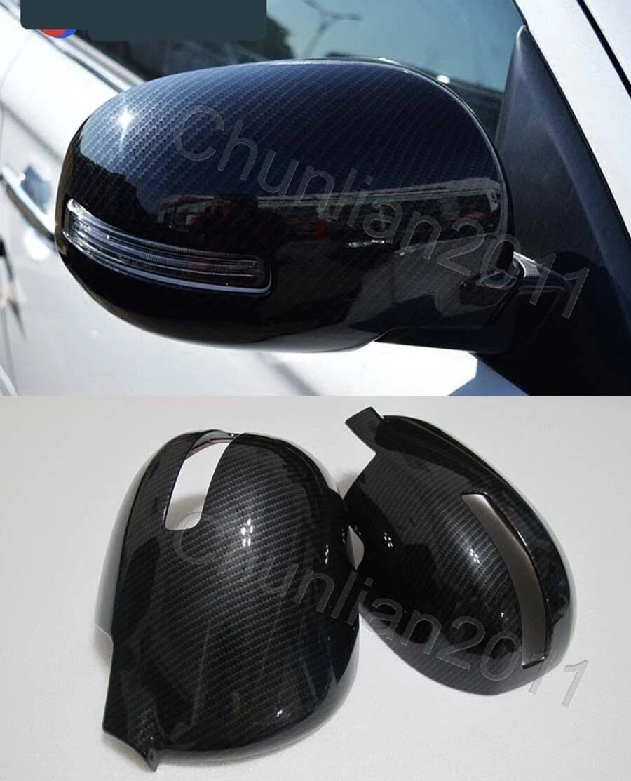 Rearview Side Mirror Covers for Mitsubishi Outlander (2013-2020) 2 x Fiber