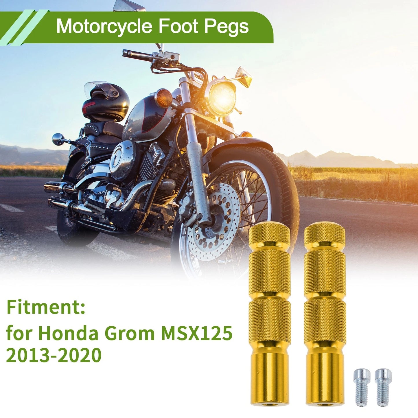 Aluminum Alloy Foot Pegs for Honda Grom MSX125 (2013-2020)