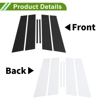 6 Pcs Black Pillar Window Trim for Chevy Cruze (2016 - 2019)