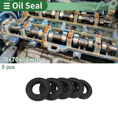 Oil Seal / 38x70x12mm / Seal Ring Rotary Shaft Seal NBR Rubber for Make Model