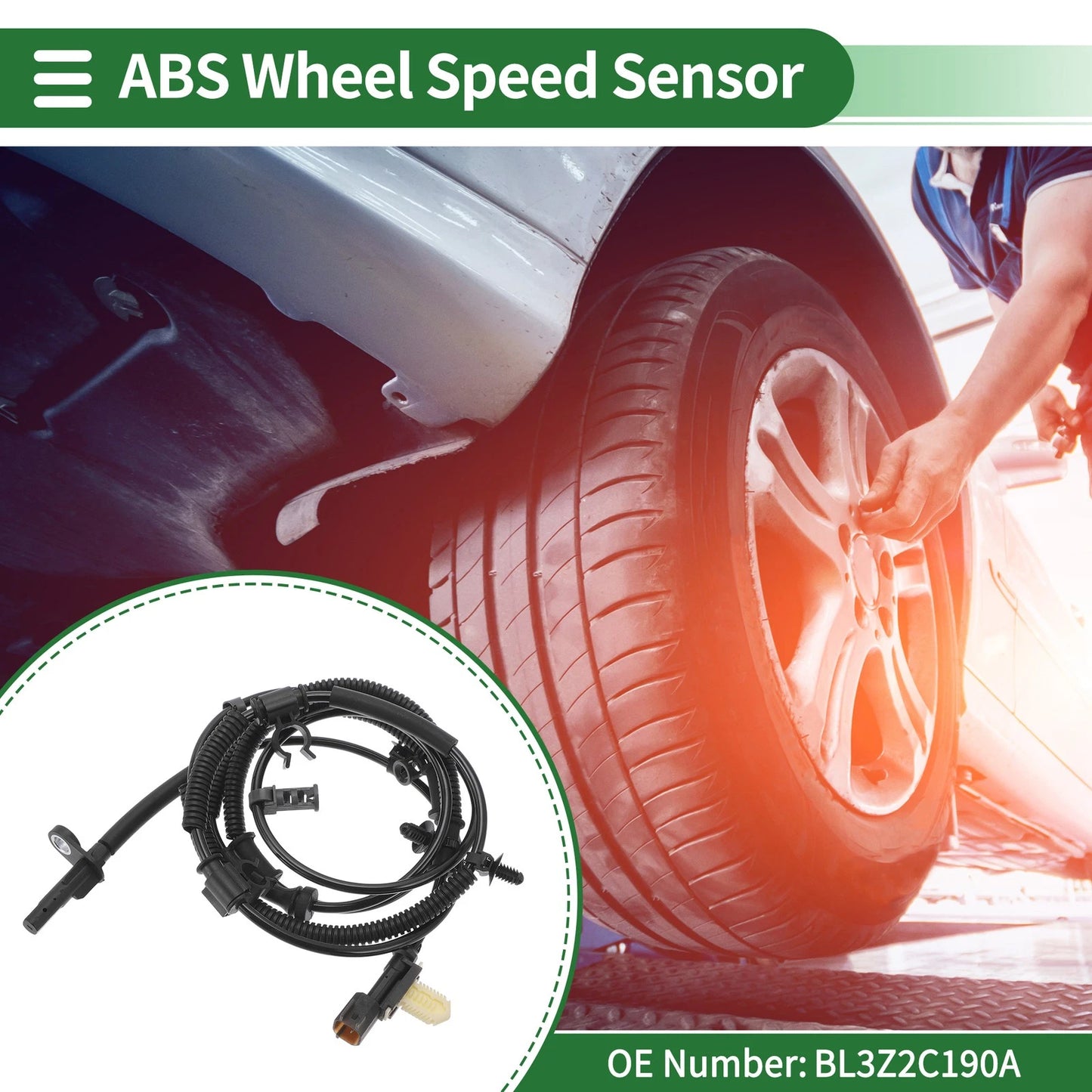 ABS Wheel Speed Sensor for Ford F-150 V6 3.5L/6.2L Right Rear (2011-2014)