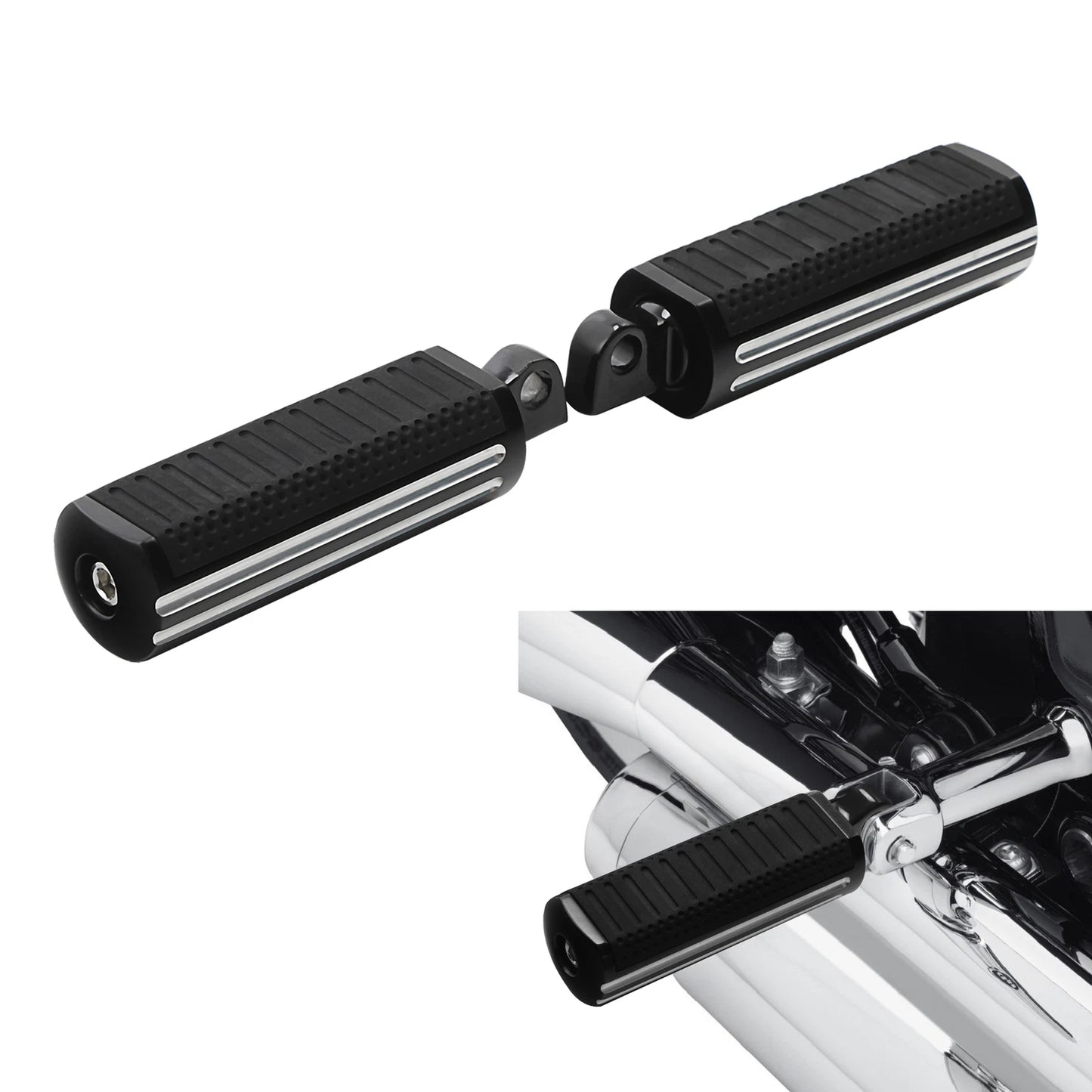 Male Mount Foot Pegs for Harley Touring Street Glide Softail