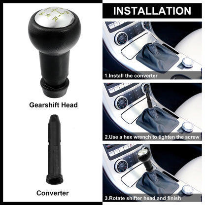 Gold Tone Black Gear Stick Shift Knob for Peugeot 106, 107, Citroen C2, C3, C4