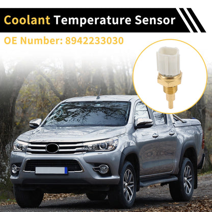 Coolant Temperature Sensor for Toyota Tundra 2002-2005 (2 x) Gold Tone
