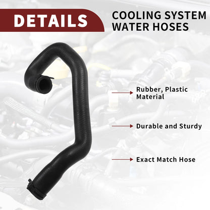 Radiator Coolant Hose for Ford C-Max 1.8 2.0 2004-2010 (3M5H8286DH) - Black