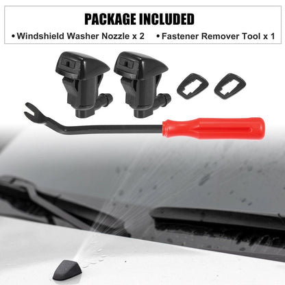 5pcs Front Windshield Washer Nozzle Kit for GMC Acadia (2011-2012 2015-2016)