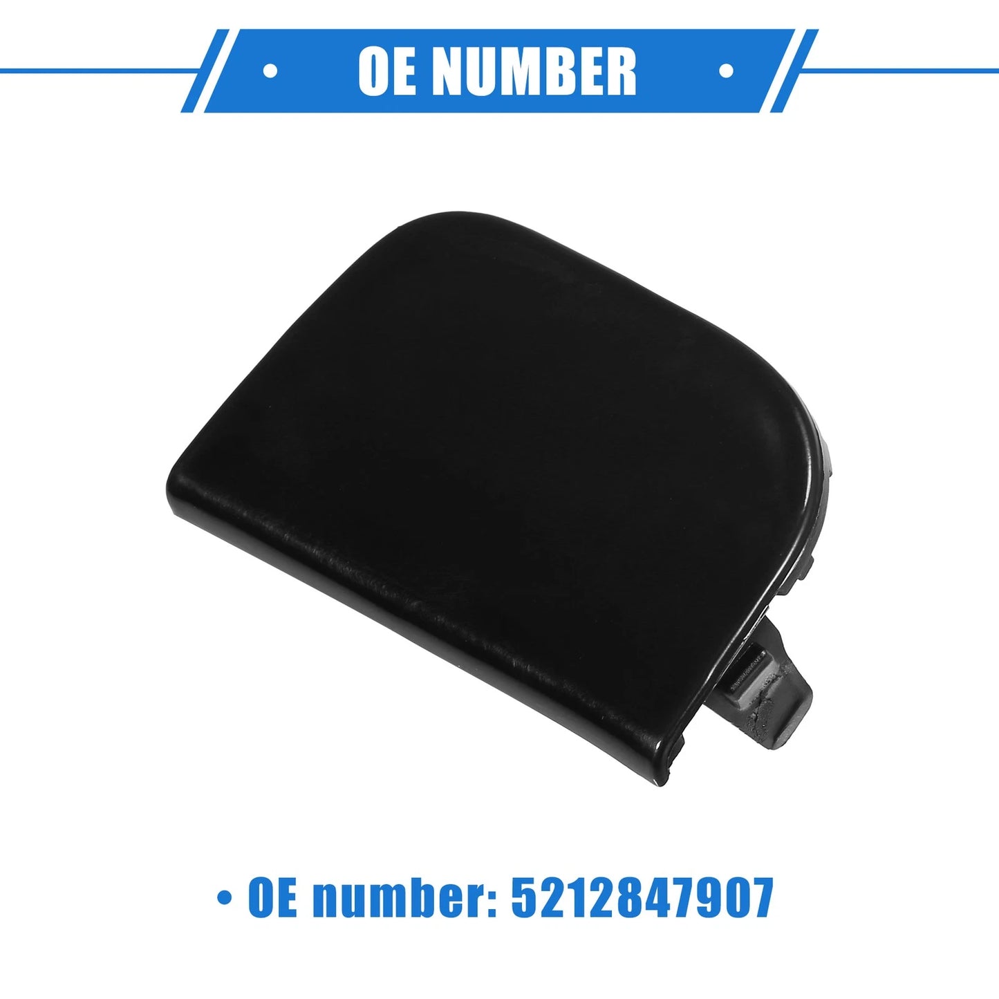 Front Left Tow Hook Cover for Toyota Prius 2012-2015 Black