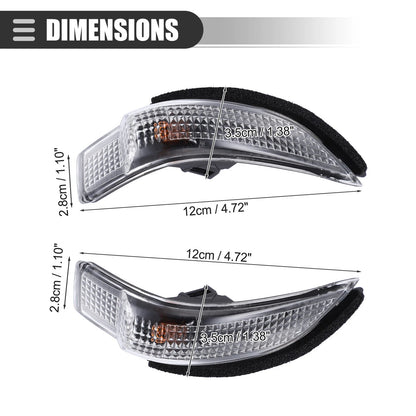 Rear Turn Signal Light for Toyota Corolla (2014) - Black Plastic 1 Set